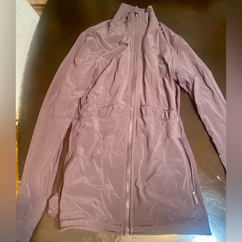 Size 6 purple lululemon track jacket